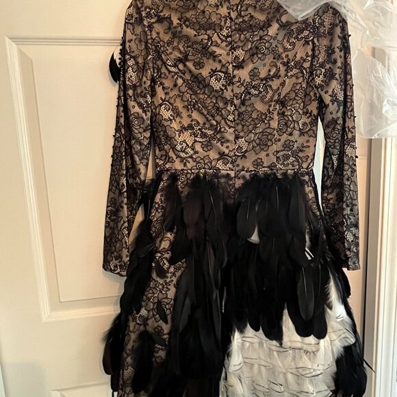Jovani LAce feather Dress - Picture 4 of 6
